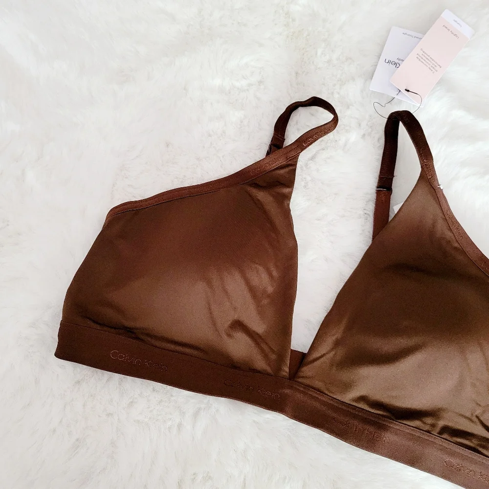 🤎CALVIN KLEIN FORM TO BODY NATURAL LIGHTLY LINED BRALETTE BRALETTE SIZE XL